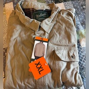 Woolrich Men's Tan Long sleeve shirt